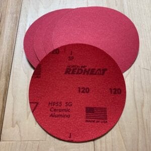 6" Red Heat Norgrip H&L Discs - Box/40 discs