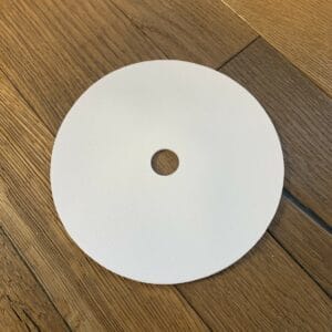 Edger Felt Pad 7" - 7/8" center hole - White Pad ea.
